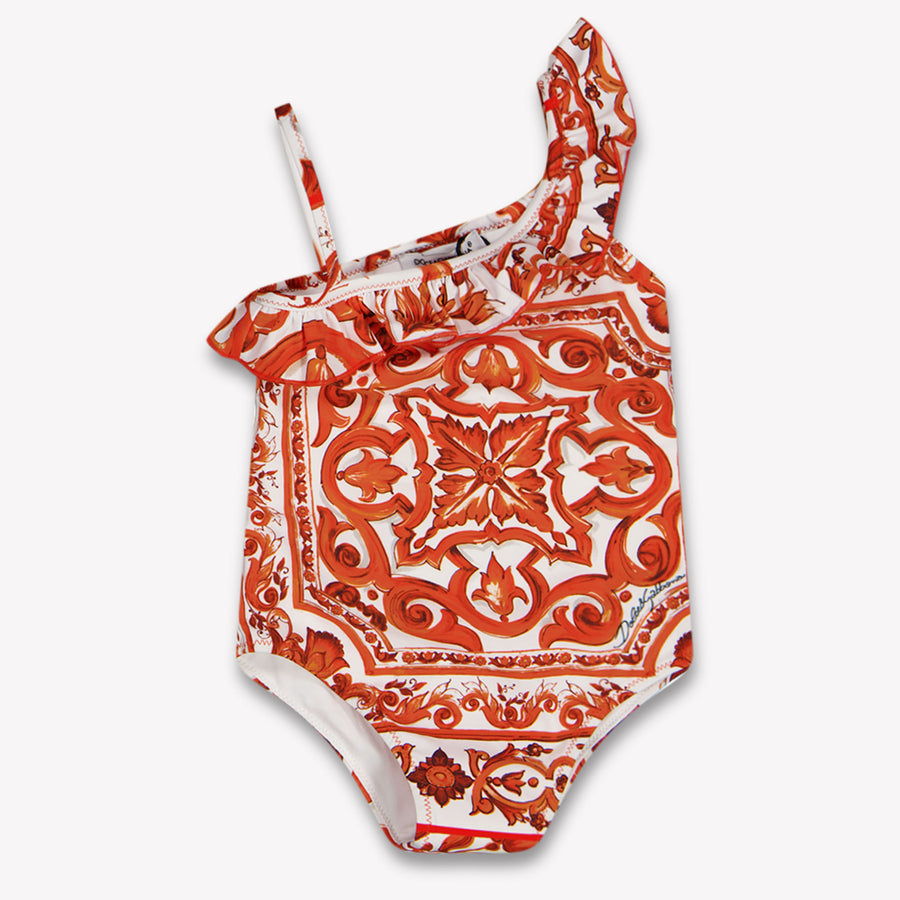 Dolce & Gabbana Baby Mädchen Bademode In Orange