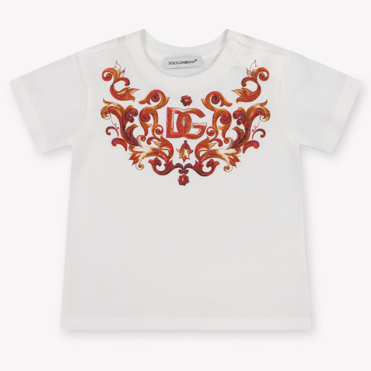 Dolce & Gabbana bebe Chicas Camiseta adentro Blanco