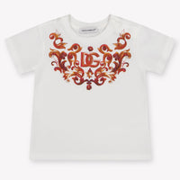 Dolce & Gabbana bebe Chicas Camiseta adentro Blanco