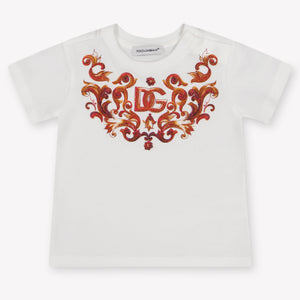 Dolce & Gabbana bebe Chicas Camiseta adentro Blanco