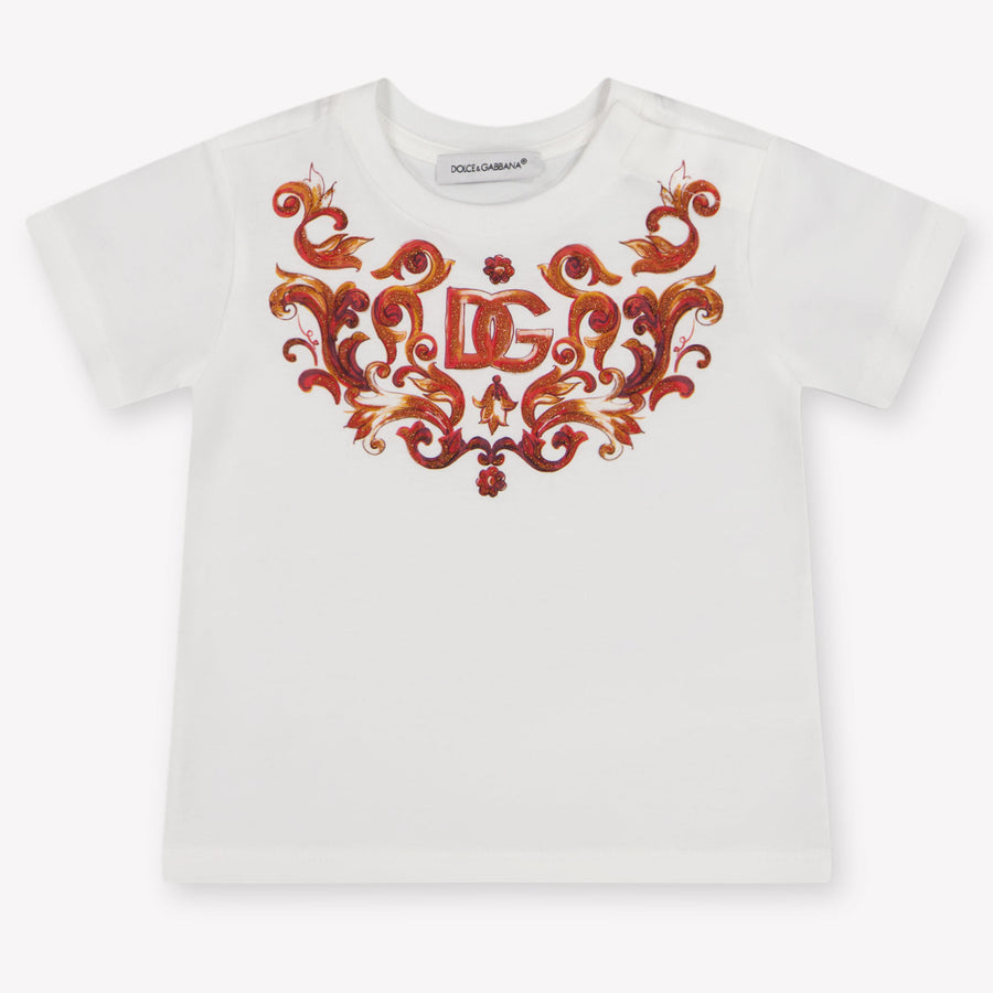 Dolce & Gabbana bebe Chicas Camiseta adentro Blanco