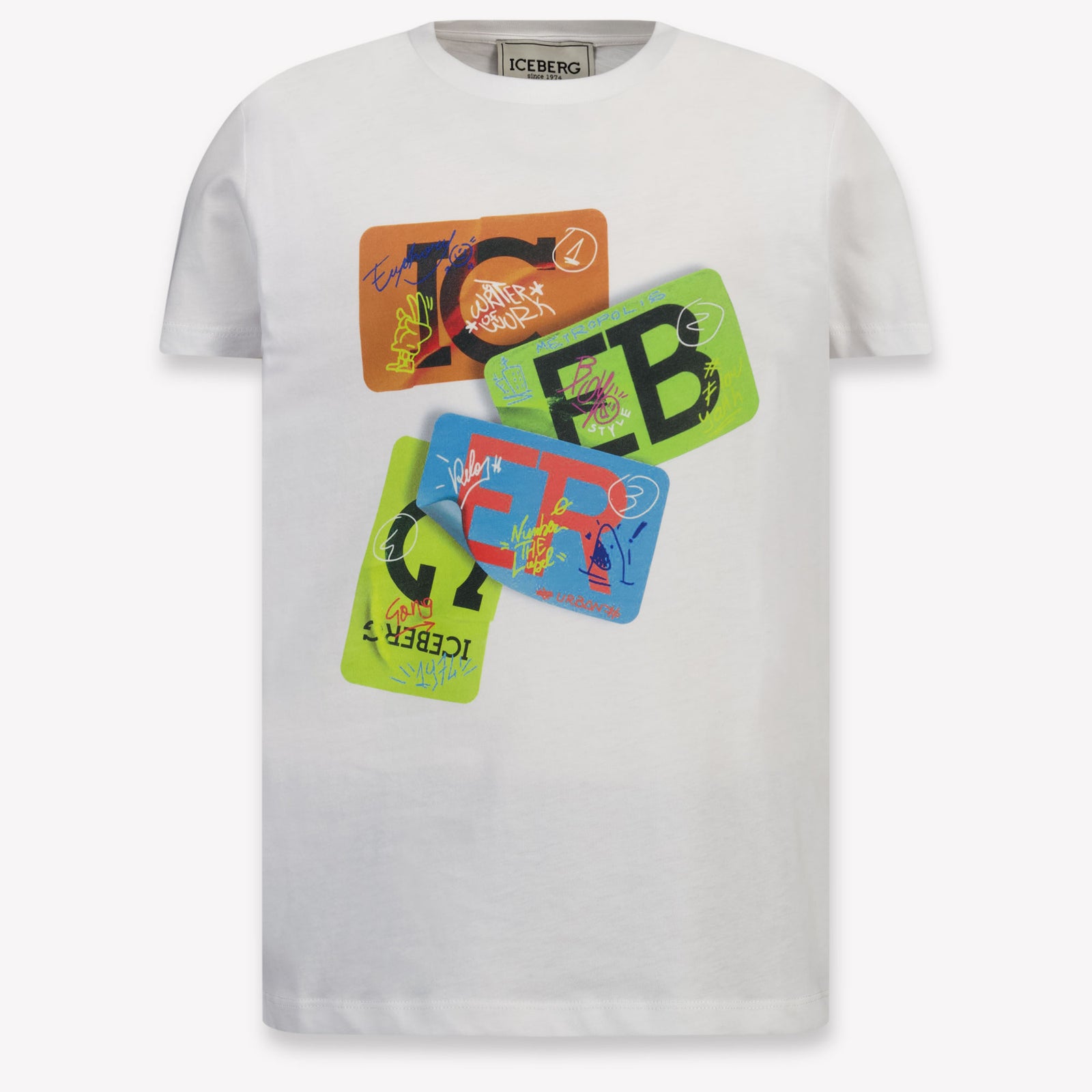 Iceberg niños Chicos Camiseta adentro Blanco