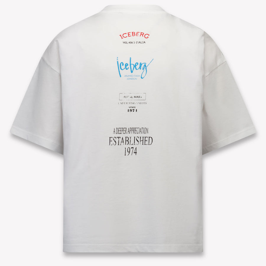 Iceberg Kinder Jungen T-Shirt In Weiß