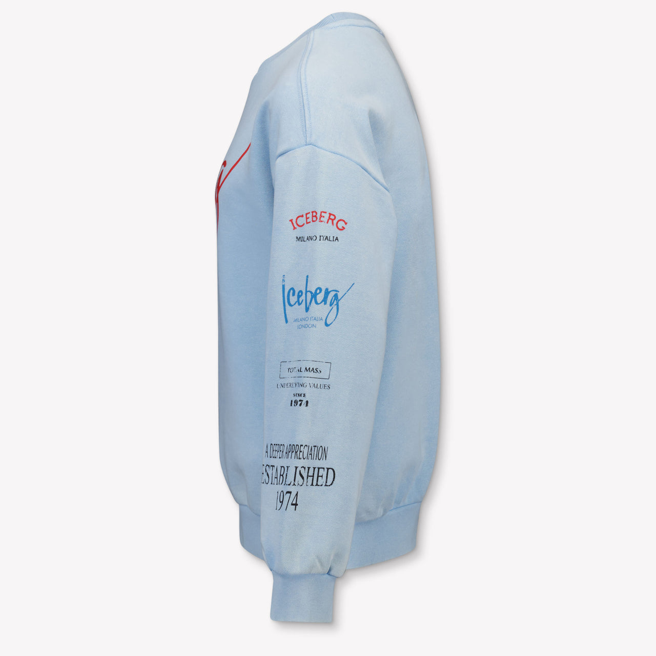 Iceberg Enfants Garçons Pull en Bleu Clair