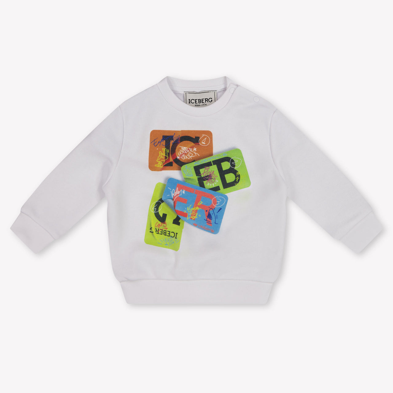 Iceberg bebe Chicos suéter en Blanco
