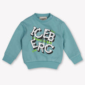 Iceberg Baby Boys Sweater In Mint