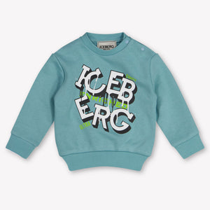 Iceberg bebe Chicos suéter en Menta