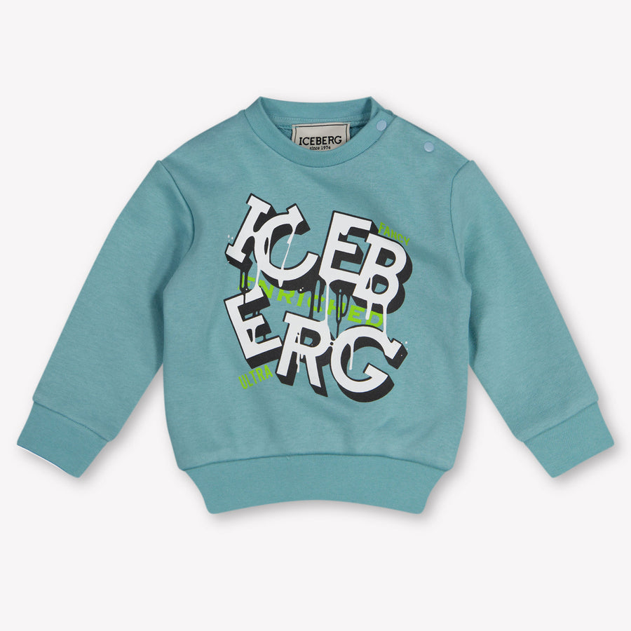 Iceberg bebe Chicos suéter en Menta