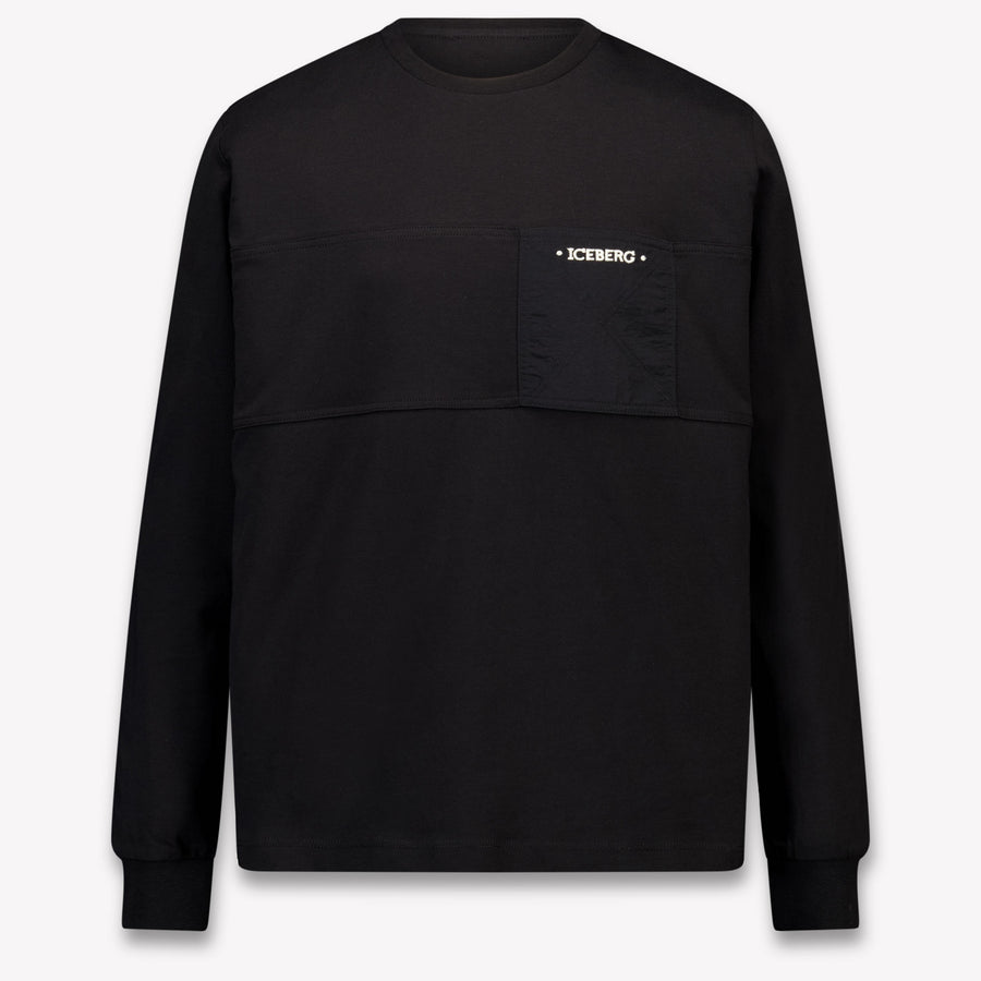 Iceberg niños Chicos Camiseta adentro Negro