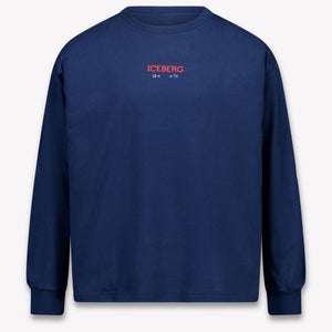 Iceberg niños Chicos Camiseta adentro Navy