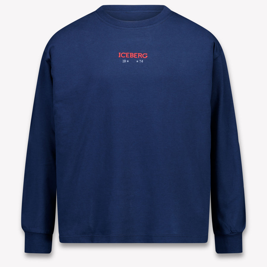 Iceberg niños Chicos Camiseta adentro Navy