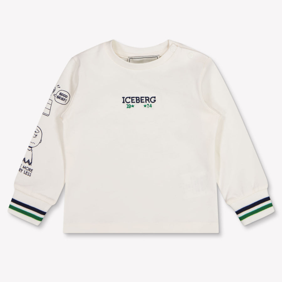 Iceberg bebe Chicos Camiseta adentro Blanco Roto