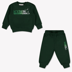 Iceberg bebe Chicos Traje de jogging En Verde Oscuro