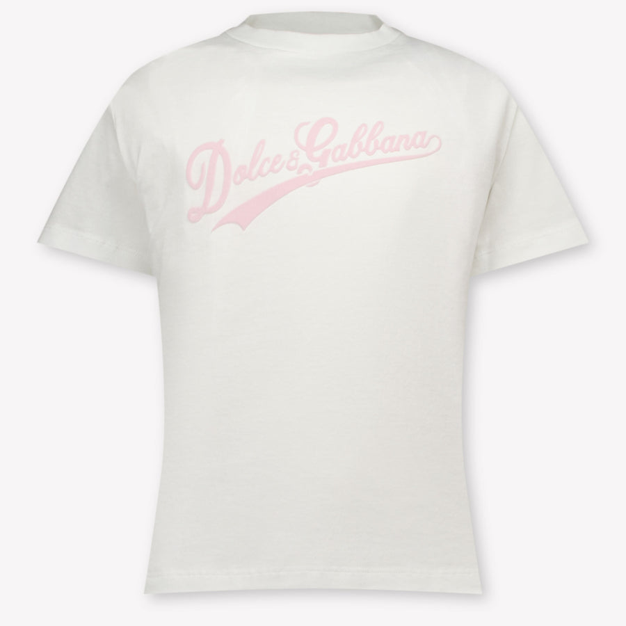 Dolce & Gabbana Mädchen T-Shirt in Weiß
