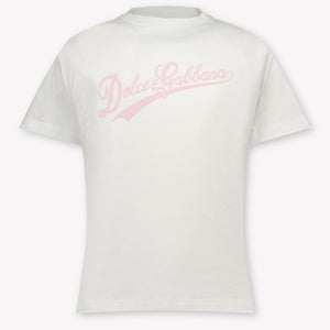 Dolce & Gabbana Kids Girls T-Shirt In White