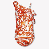 Dolce & Gabbana Kinder Meisjes Zwemkleding In Oranje