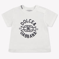 Dolce & Gabbana bebe Chicos Camiseta adentro Blanco