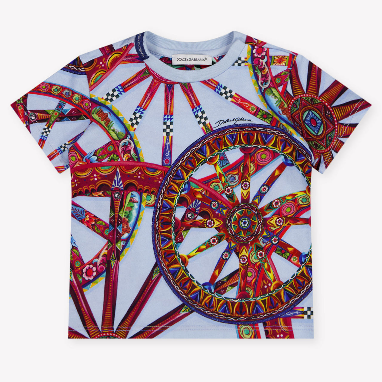 Dolce & Gabbana bebe Chicos Camiseta adentro Azul Claro