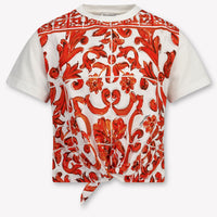 Dolce & Gabbana Kinder Mädchen T-Shirt In Orange
