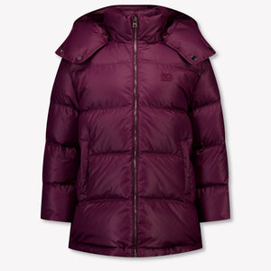 Dolce & Gabbana Kinder Mädchen Wintermäntel In Bordeaux
