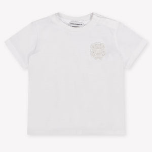 Dolce & Gabbana bebe Chicos Camiseta adentro Blanco