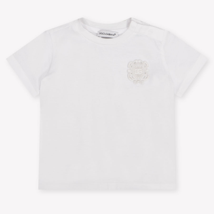 Dolce & Gabbana bebe Chicos Camiseta adentro Blanco