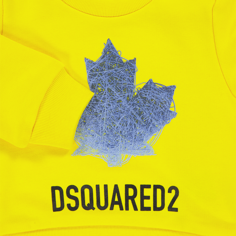 Dsquared2 Baby Jungen Pullover rein Gelb