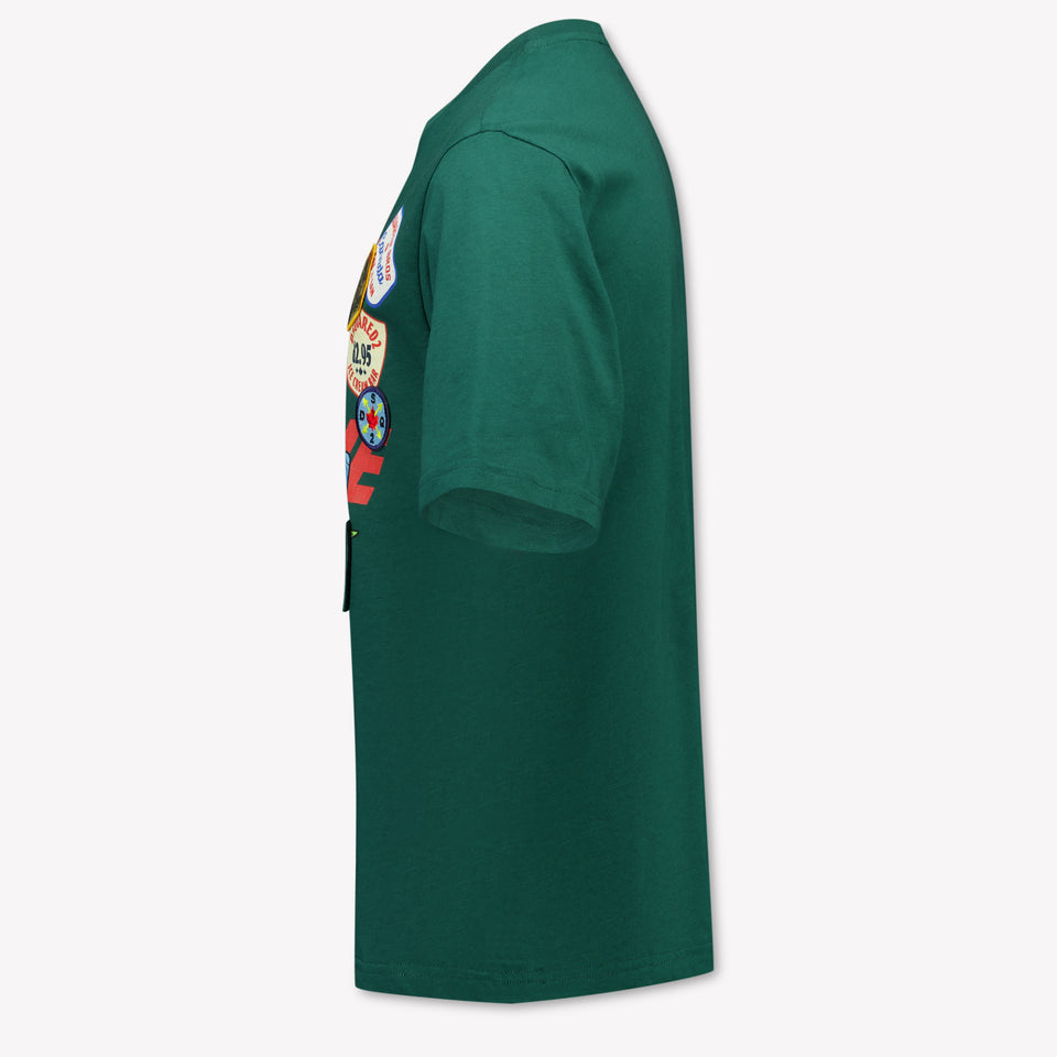 Dsquared2 Kinder Jungen T-Shirt In Dunkelgrün