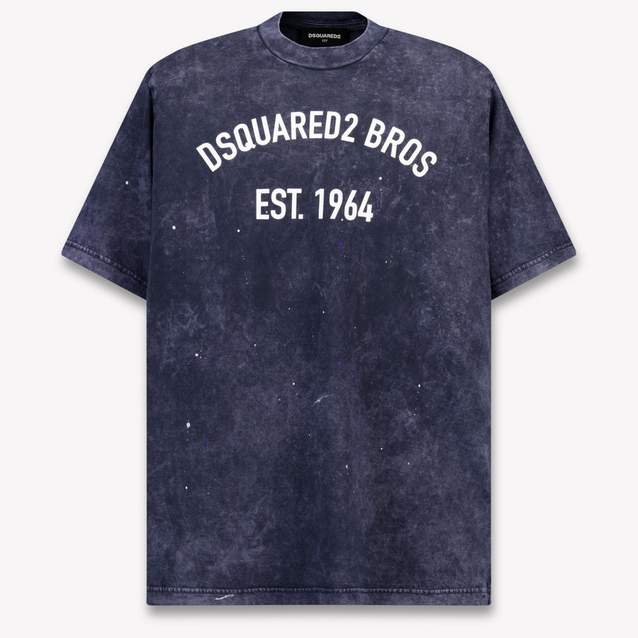 Dsquared2 Bambini Ragazzi Maglietta dentro Blu Scuro