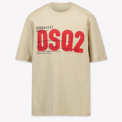Dsquared2 Enfants Garçons T-shirt dans Beige Clair
