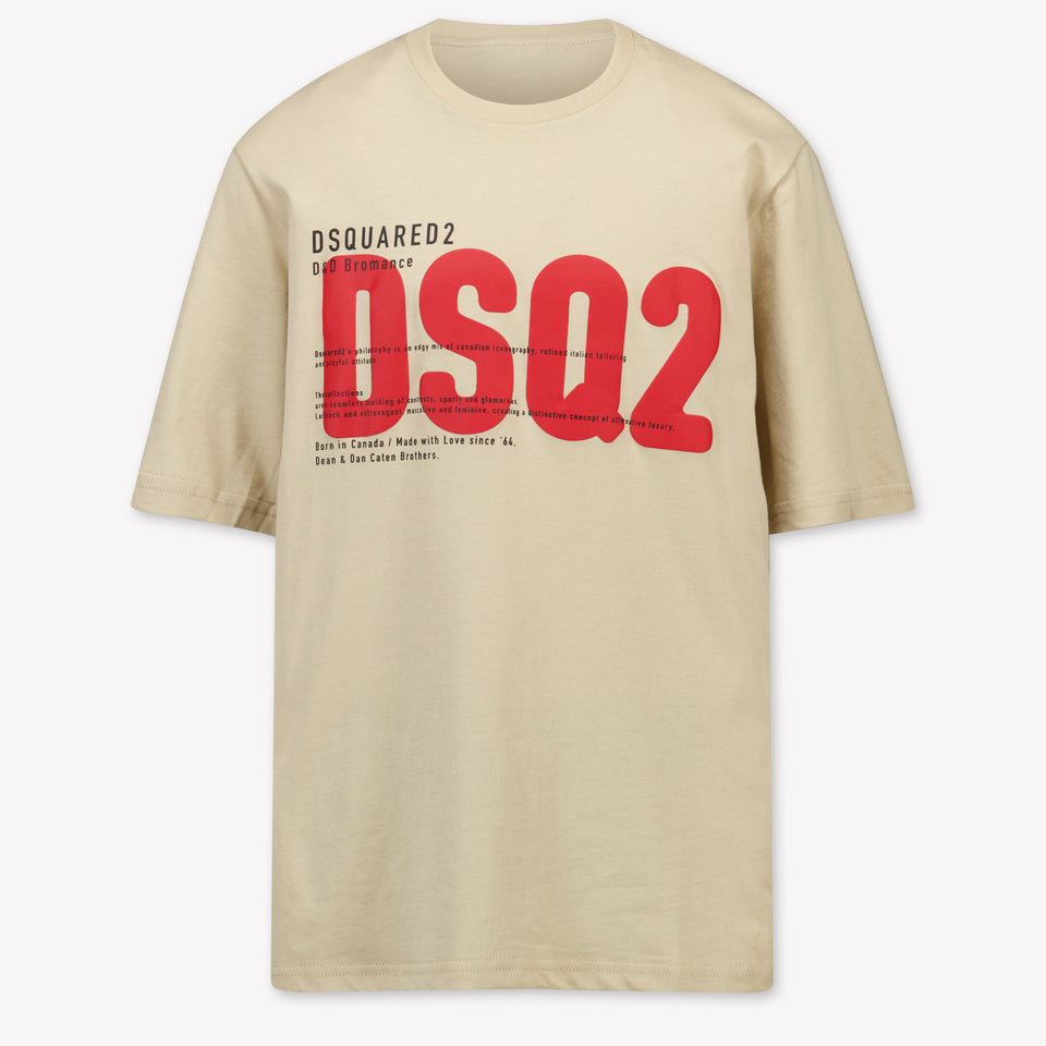 Dsquared2 Enfants Garçons T-shirt dans Beige Clair