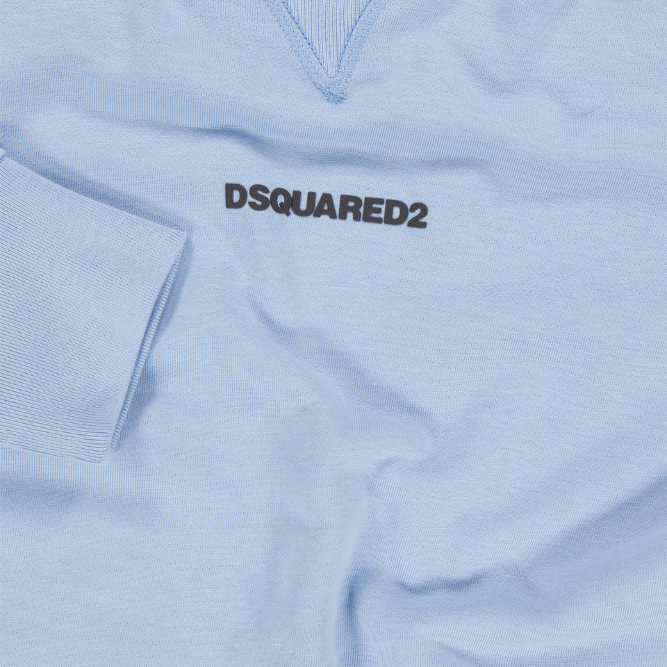 Dsquared2 Enfants Garçons Pull en Bleu Clair