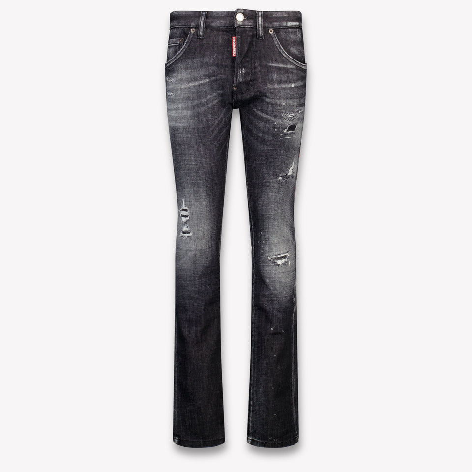 Dsquared2 Bambini Ragazzi Jeans Dentro Nero
