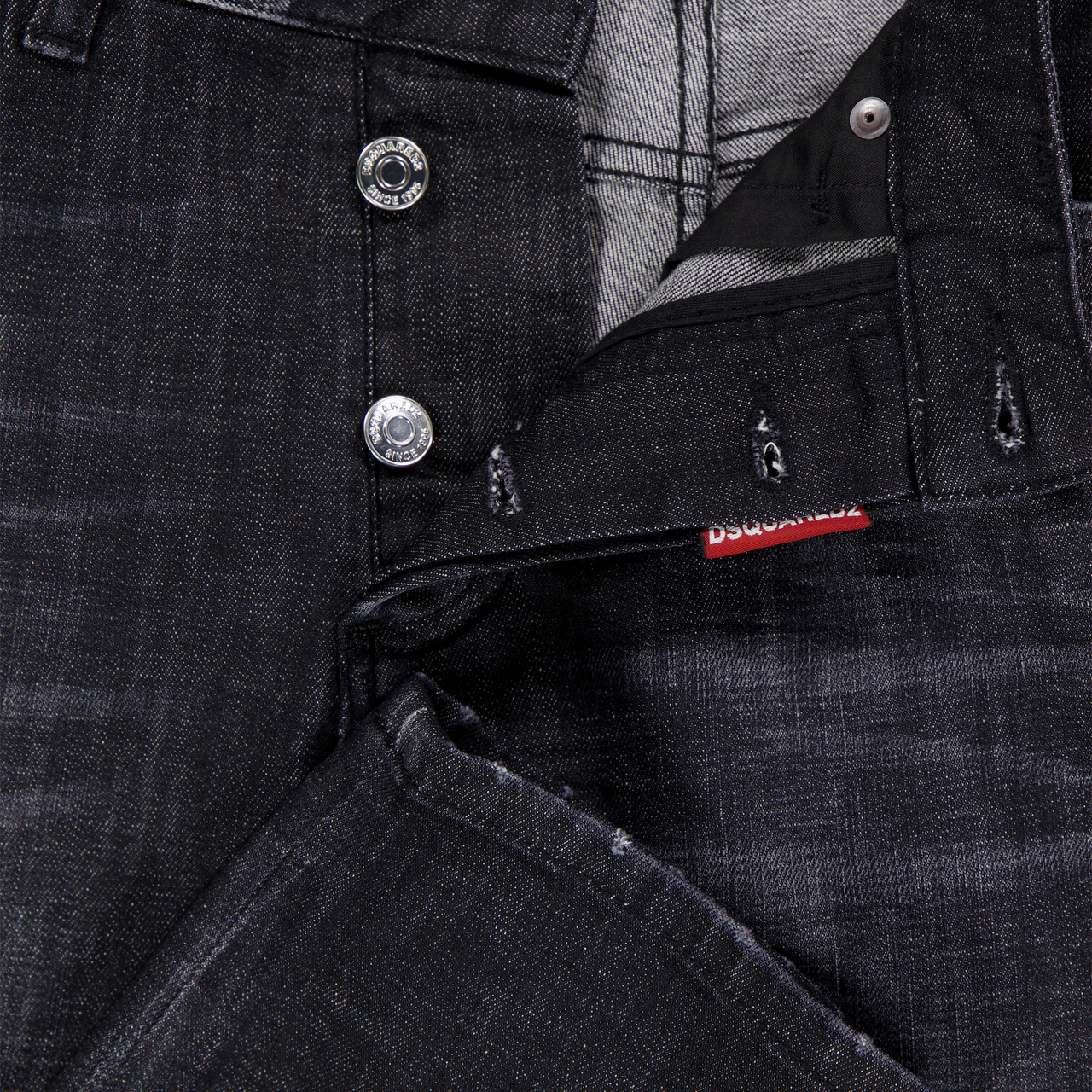 Dsquared2 Bambini Ragazzi Jeans Dentro Nero