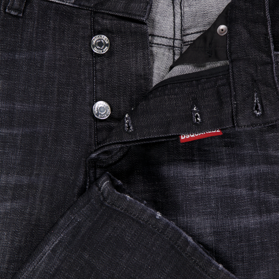 Dsquared2 Bambini Ragazzi Jeans Dentro Nero