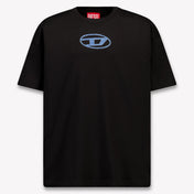 Diesel Kinder Jungen T-Shirt In Schwarz