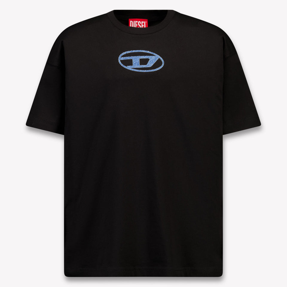Diesel Kinder Jungen T-Shirt In Schwarz