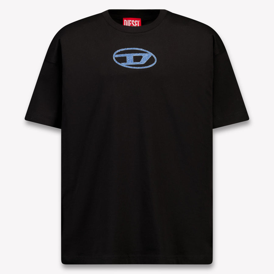 Diesel Kinder Jungen T-Shirt In Schwarz