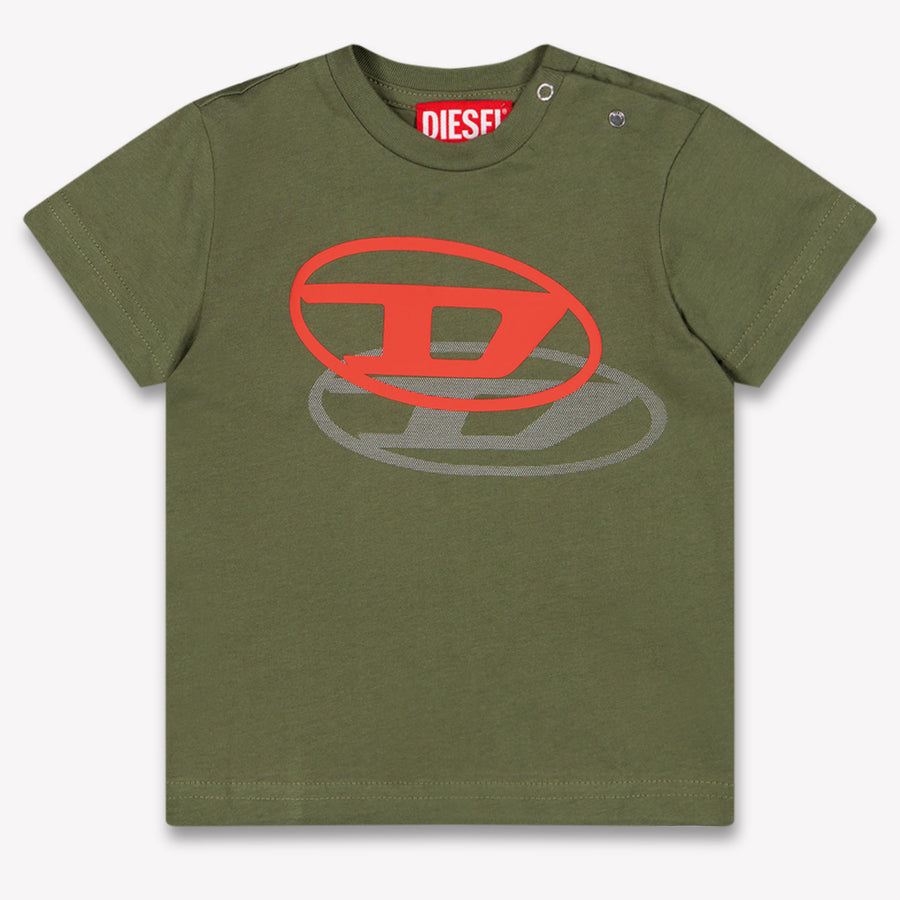 Diesel Baby Boys T-Shirt In Army