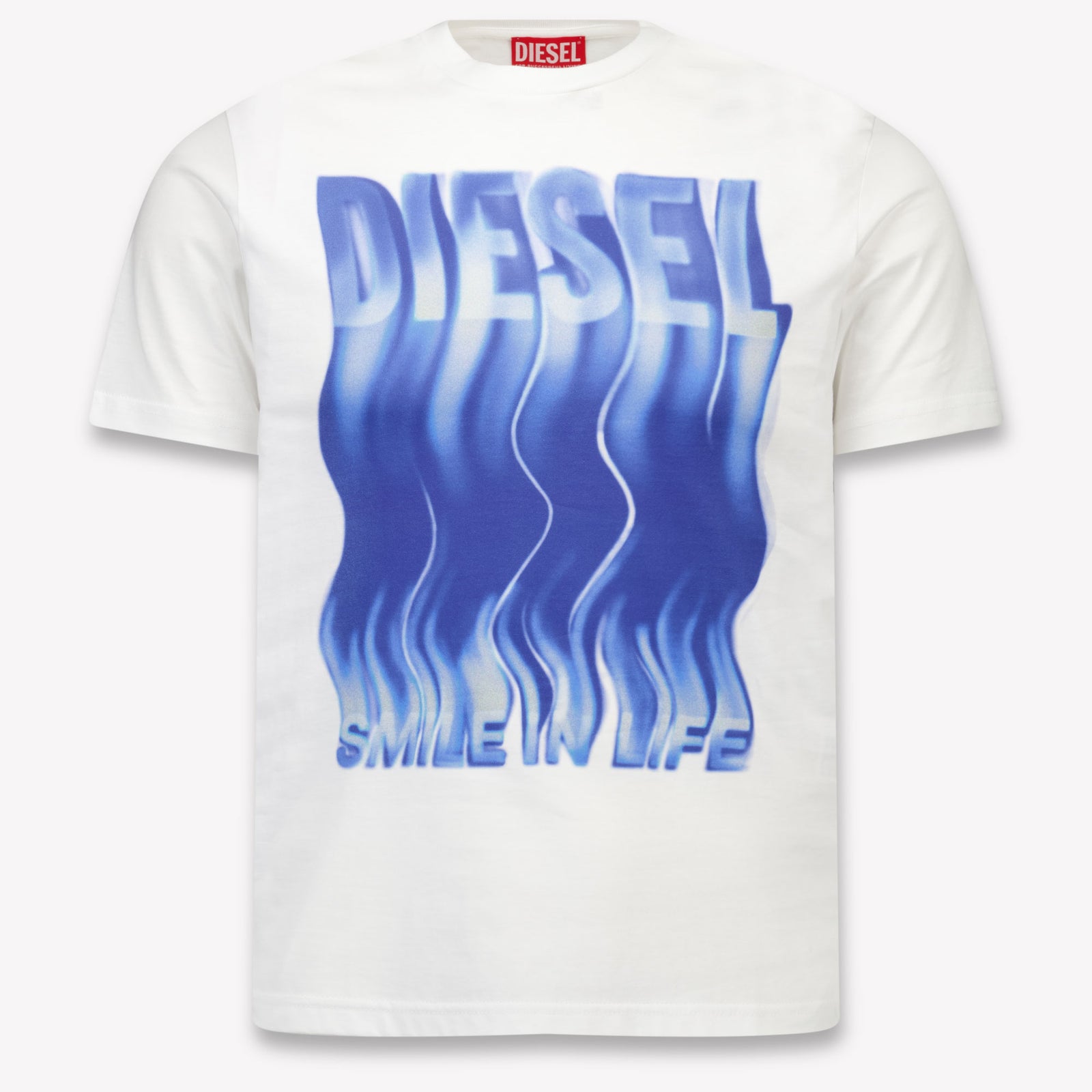 Diesel Kinder Jungen T-Shirt In Grauweiß
