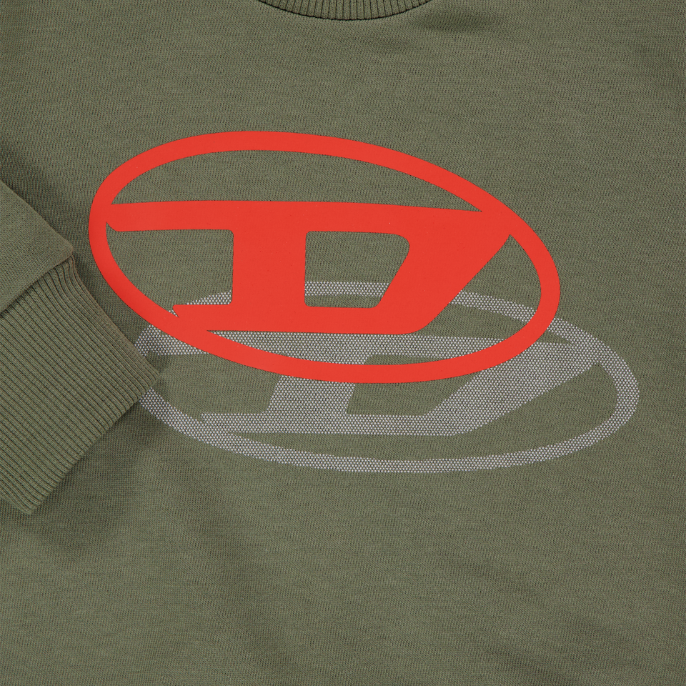 Diesel Baby Boys Sweater In Army