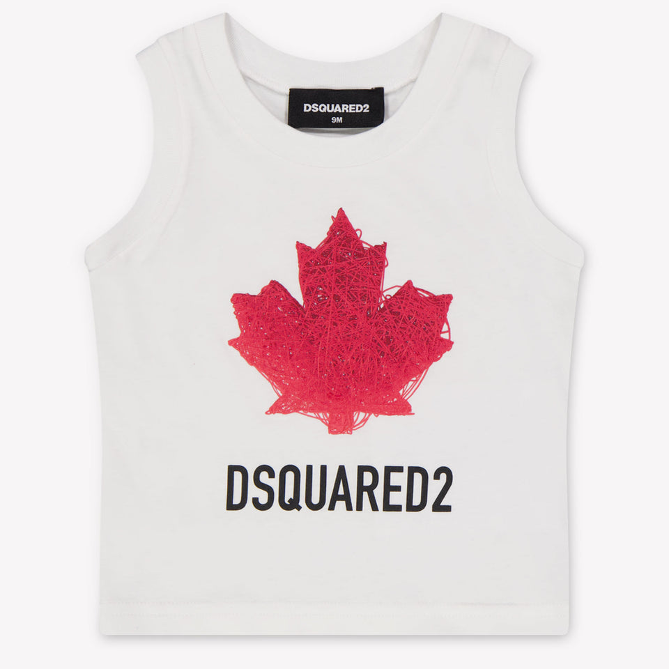 Dsquared2 bebe Chicos Camiseta adentro Blanco