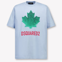 Dsquared2 Bambini Ragazzi Maglietta dentro Azzurro