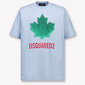 Dsquared2 Bambini Ragazzi Maglietta dentro Azzurro