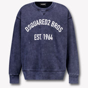 Dsquared2 Enfants Garçons Pull en Bleu Foncé