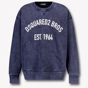 Dsquared2 Bambini Ragazzi Maglione dentro Blu Scuro