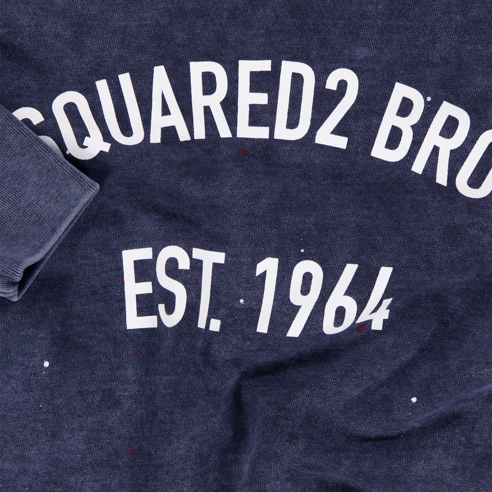 Dsquared2 Enfants Garçons Pull en Bleu Foncé