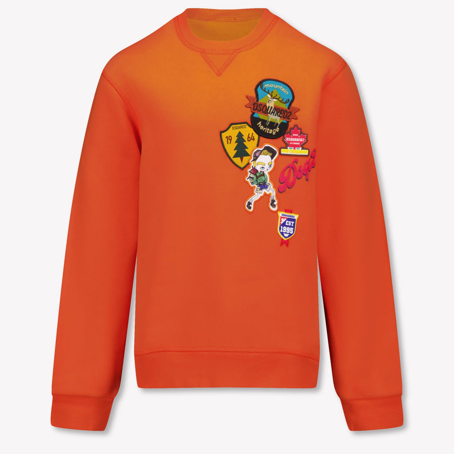 Dsquared2 Bambini Ragazzi Maglione dentro Arancione