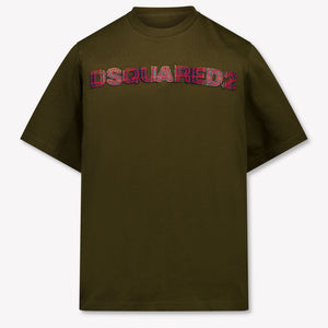 Dsquared2 Kinder Jongens T-Shirt In Army