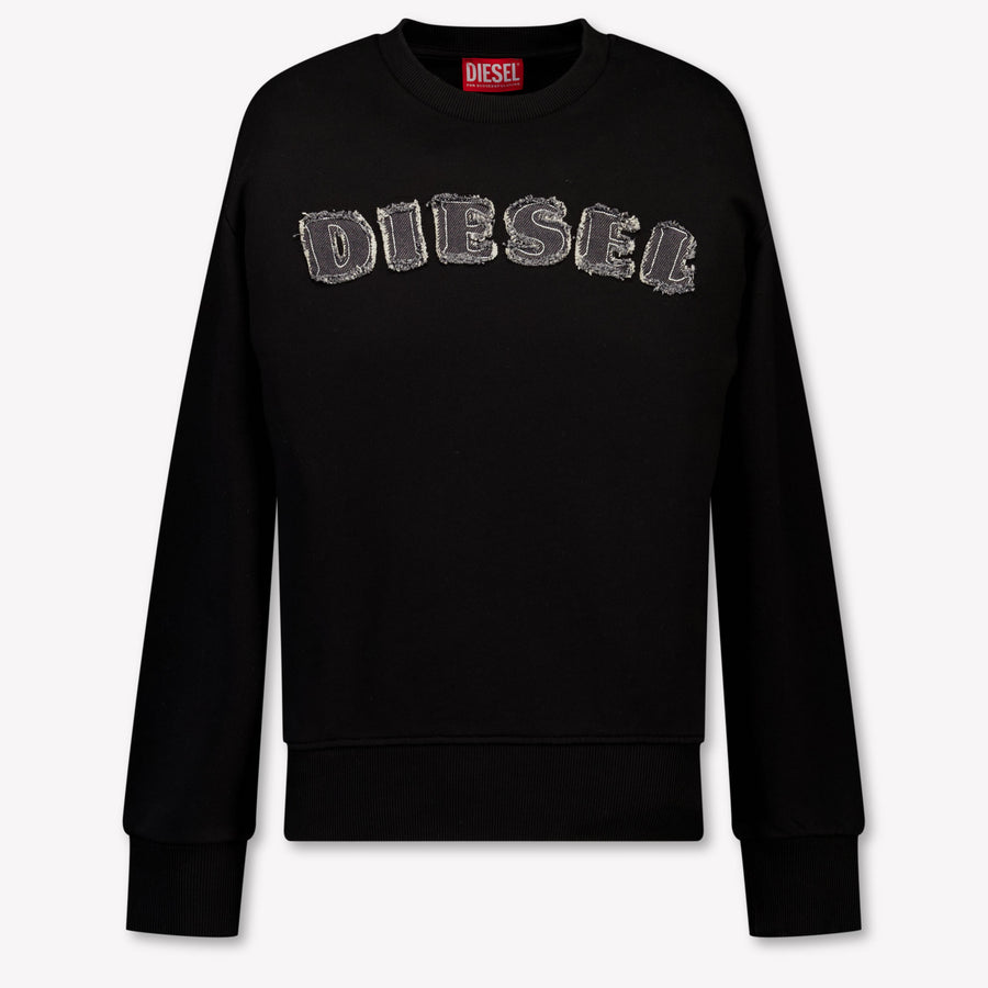 Diesel Kinder Jongens Trui In Zwart
